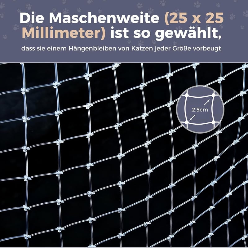 OAK Macskavédő Hálózat Erkélyre Ablakra 10x3m Erős Nylon Fúrás Nélkül