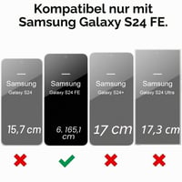 Silikónový kryt oakxco pre Samsung Galaxy S24 FE s ochranou fotoaparátu, ultratenký matný TPU ochranný obal pre dievčatá, jednofarebný tenký zadný kryt, bordovo-červený 2