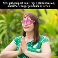 Ochelari de soare Flamingó OAOSDH 2 bucăți - Recuzită foto amuzantă, ochelari unisex la modă, decorațiuni de plajă hawaiene, pentru bărbați și femei 6