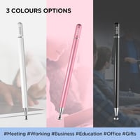 Stilou capacitiv universal OASO cu vârf disc, pentru iPad Pro/Mini/Air, iPhone, Samsung Galaxy, Switch 2, Chromebook și tabletă Fire HD, alb 6