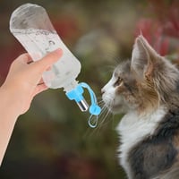 OATIPHO 500ml Utazó Ivópalack Kutyáknak Macskáknak Szivárgásmentes 2 db Kék és Rózsaszín 4