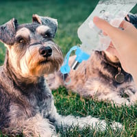 OATIPHO 500ml Utazó Ivópalack Kutyáknak Macskáknak Szivárgásmentes 2 db Kék és Rózsaszín 8