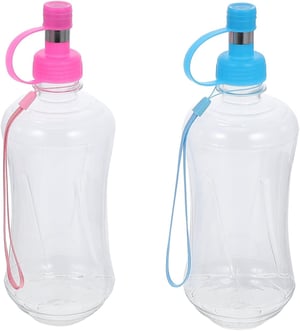 OATIPHO putna bočica za vodu za pse i mačke 500 ml - plava i roza - 2 kom