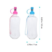 OATIPHO cestovná fľaša na vodu pre psov a mačky 500 ml - modrá a ružová - 2 ks 2