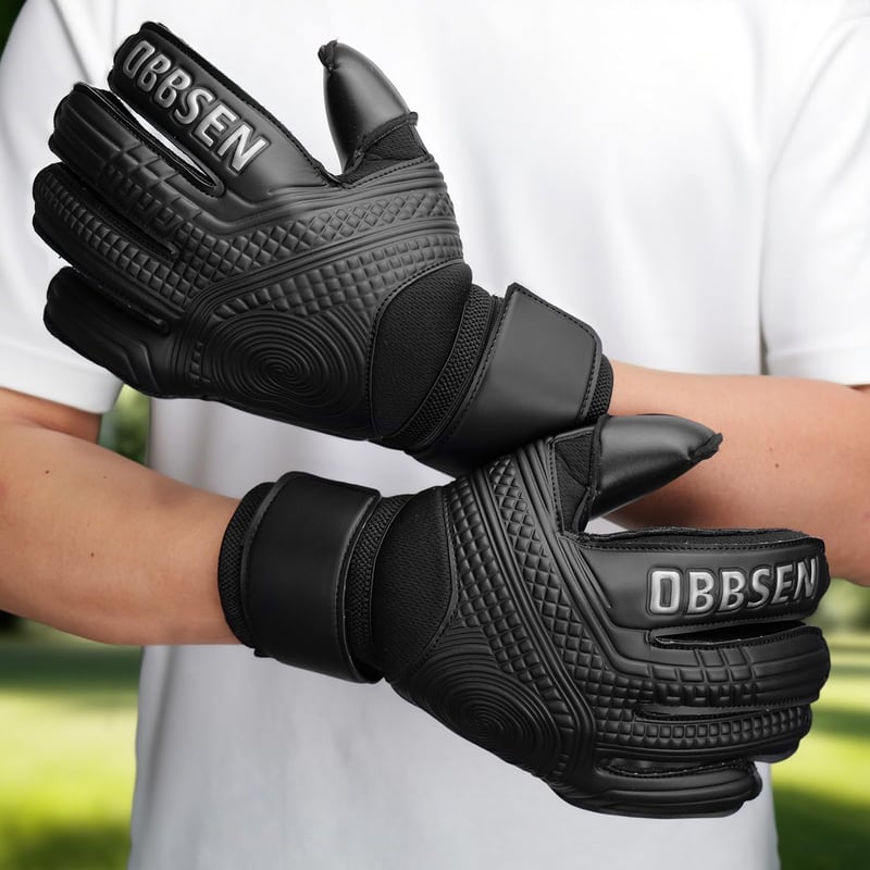 Obbsen Kapushandschuh Dupla Csuklóvédelem Ujjvédelem Gyerekek Felnőttek - 10 UK, S1 black.