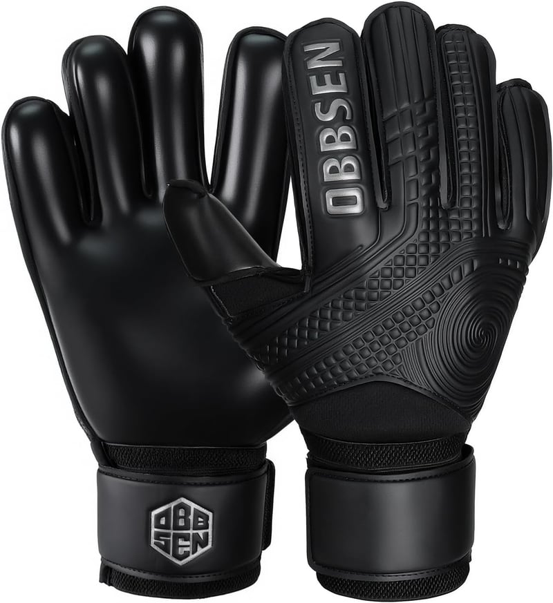 Obbsen Kapushandschuh Dupla Csuklóvédelem Ujjvédelem Gyerekek Felnőttek - 10 UK, S1 black.