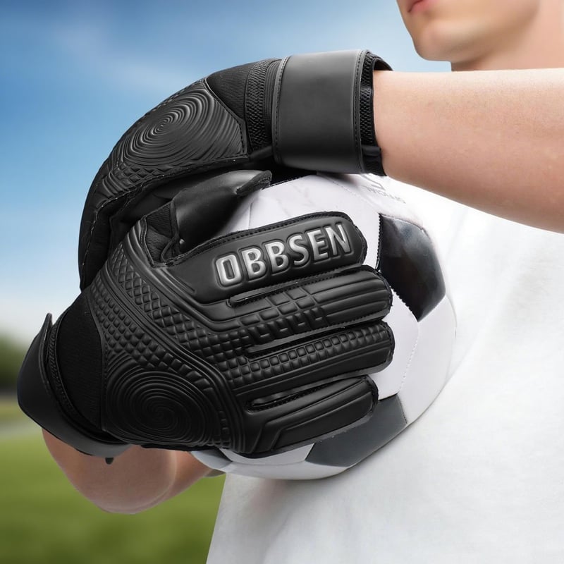 Obbsen Kapushandschuh Dupla Csuklóvédelem Ujjvédelem Gyerekek Felnőttek - 10 UK, S1 black.