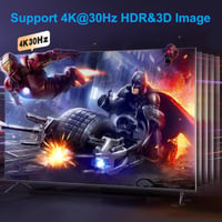 Obcxin 4K HDMI Switch 4 az 1-ben távirányítóval, Dolby Vision támogatással 4