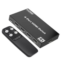 Obcxin 4K HDMI Switch 4 az 1-ben távirányítóval, Dolby Vision támogatással 1