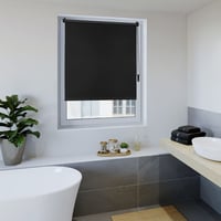 Rulou opac termoizolant OBdeco 80x160 cm (lățime material 76 cm), gri, fără găurire, certificat Oeko-TEX, protecție solară și intimitate pentru ferestre și uși 6