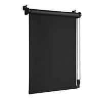 Rulou opac termoizolant OBdeco 80x160 cm (lățime material 76 cm), gri, fără găurire, certificat Oeko-TEX, protecție solară și intimitate pentru ferestre și uși 1