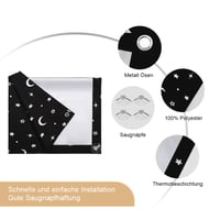 Rulou opac termoizolant OBdeco pentru fereastră de mansardă Velux, opacitate 100%, fără găurire, cu ventuze, model cu lună și stele, 96x120 cm, Y87/087 3