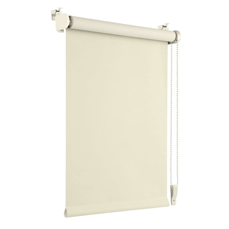 OBdeco zatemňovacia roleta s tepelnou izoláciou 70x130 cm (šírka látky 66 cm) krémová bez vŕtania Oeko-TEX 100 ochrana pred slnkom na okná a dvere Klemmfix