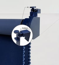 Rulou Opac Termic OBdeco 45x130 cm (Lățime material 41 cm) Albastru Închis, Fără Găurire, Standard Oeko-Tex 100, Protecție Solară pentru Ferestre și Uși 4