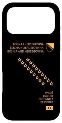 Obeezon puzdro na iPhone 17 Pro Max Hrdo bosniansky pas darček pre cestovateľov 2025 1