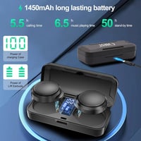 OBEST Bluetooth 5.3 Motoros Sisak Headset Vezetékmentes Fülhallgató Töltődobozzal 6