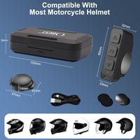 OBEST Bluetooth 5.3 Motoros Sisak Headset Vezetékmentes Fülhallgató Töltődobozzal 7