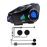 OBEST Bluetooth motoros sisak-headset beépített 1080P kamerával, 360°-ban forgatható 2