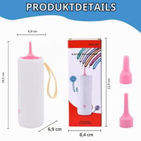 Elektrická pumpa na balóny OBEST, prenosný mini elektrický kompresor na balóny, na dekoráciu večierkov, svadieb, narodenín a podujatí 7