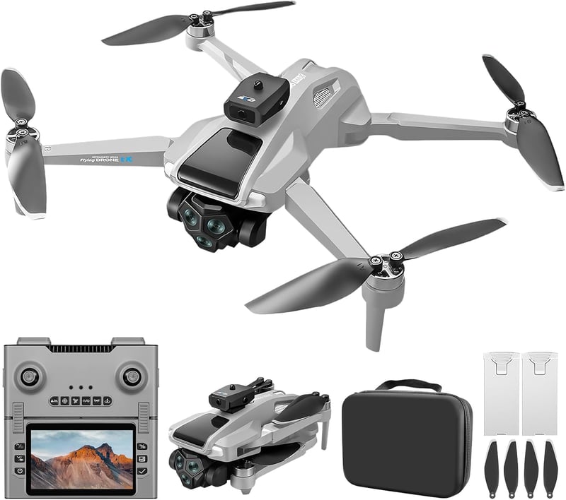 OBEST GPS Drón 4K Kamerával, 5G WiFi FPV, 4,5" Képernyő, 2 Akkumulátor, 50 Perc Repülési Idő