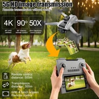 OBEST GPS Drón 4K Kamerával, 5G WiFi FPV, 4,5" Képernyő, 2 Akkumulátor, 50 Perc Repülési Idő 3