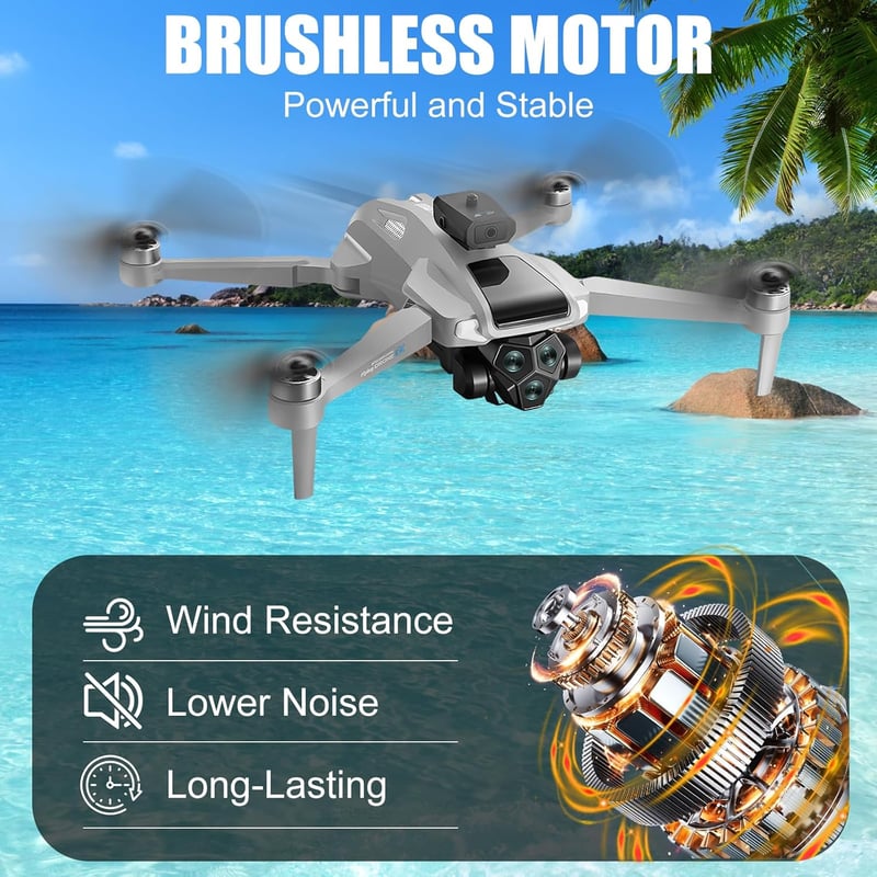 OBEST GPS Drón 4K Kamerával, 5G WiFi FPV, 4,5" Képernyő, 2 Akkumulátor, 50 Perc Repülési Idő