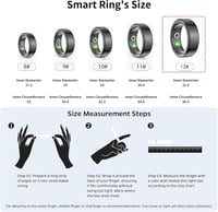 OBEST Okosgyűrű Fitness Tracker Szívritmus Véroxigén Alvásmonitor IP68 Vízálló 7
