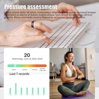 OBEST Okosgyűrű Fitness Tracker Szívritmus Véroxigén Alvásmonitor IP68 Vízálló 9