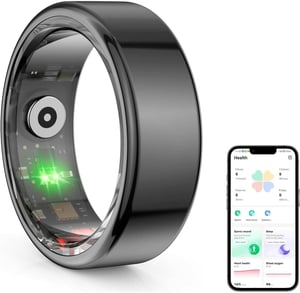 OBEST Pametni prsten Fitness tracker Monitor otkucaja srca Zasićenost krvi kisikom Praćenje spavanja IP68 Vodootporan