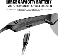 OBEST Smart Bluetooth napszemüveg UV védelemmel, fejhallgatóval és hangnav 4