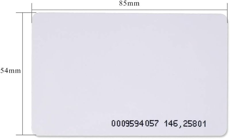 OBO HANDS RFID Proximity kártya 125 KHz ID-EM4100 100 db vékony ajtónyitó
