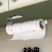 OBODING Papírtörlő Tartó Szekrény Alá, Öntapadós vagy Fúrható Falra Szerelhető Konyhai Fürdőszobai Tartó, 304 Rozsdamentes Acél, 30,6 cm, Ez 5