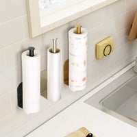 OBODING Papírtörlő Tartó Szekrény Alá, Öntapadós vagy Fúrható Falra Szerelhető Konyhai Fürdőszobai Tartó, 304 Rozsdamentes Acél, 30,6 cm, Ez 8