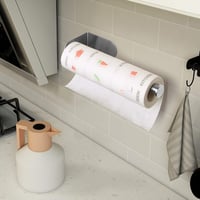 OBODING Papírtörlő Tartó Szekrény Alá, Öntapadós vagy Fúrható Falra Szerelhető Konyhai Fürdőszobai Tartó, 304 Rozsdamentes Acél, 30,6 cm, Ez 7