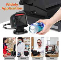 OBZ Asztali 1D 2D vonalkód és QR kód olvasó USB POS rendszerhez 7