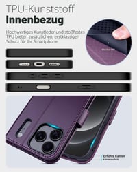 Puzdro OCASE pre iPhone 17 Pro Max (6,9 palca) – tmavofialový kryt na telefón, ochranné puzdro 5