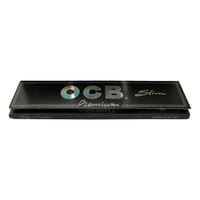 Cigaretové papieriky OCB Premium Slim - 50 balení, 32 listov, dlhé papieriky, čierny obal 2