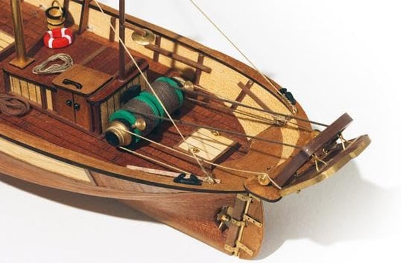 Occre Palamós 1:275 Méretarányú Hajómodell Építőkészlet Gyerekeknek - Tradicionális Színű Fém Vitorláshajó Makett 45,7 cm