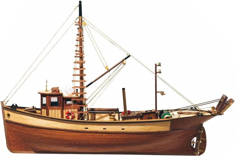 Occre Palamós 1:275 Méretarányú Hajómodell Építőkészlet Gyerekeknek - Tradicionális Színű Fém Vitorláshajó Makett 45,7 cm