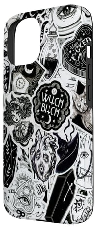 Husă iPhone 15 Occult Emo Grunge Goth Wicca Witch – Design Vrăjitoresc Gotic Mistic Wicca Grunge Magic 2