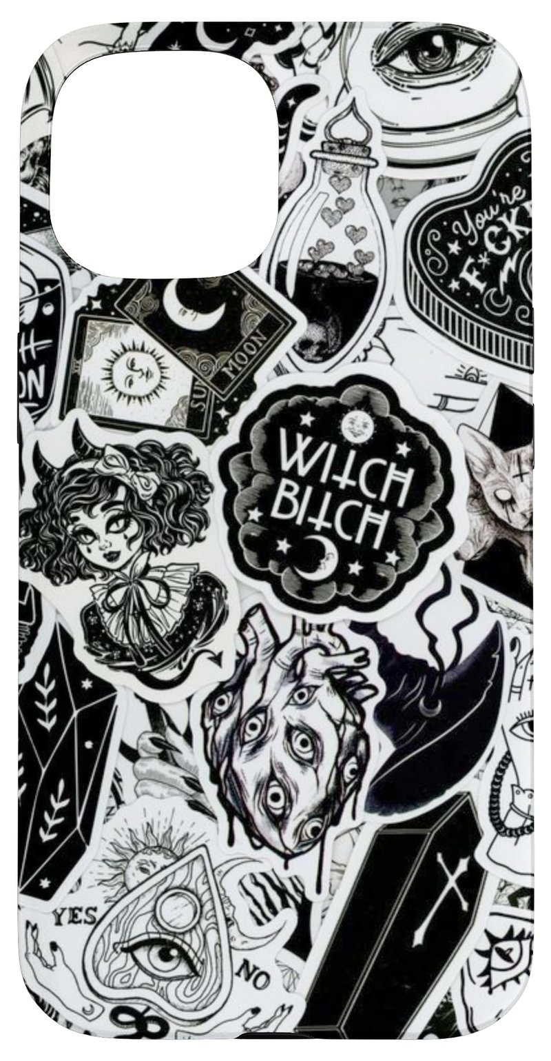 Husă iPhone 15 Occult Emo Grunge Goth Wicca Witch – Design Vrăjitoresc Gotic Mistic Wicca Grunge Magic