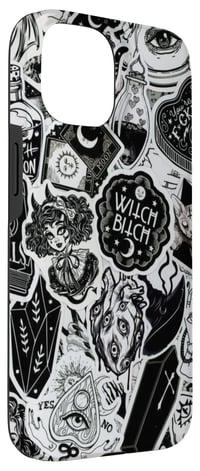 Husă iPhone 15 Occult Emo Grunge Goth Wicca Witch – Design Vrăjitoresc Gotic Mistic Wicca Grunge Magic 3