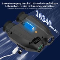 Ocellie Katonai Digitális Éjjellátó Készülék - Fejre Szerelhető, 2.5K Felbontás, 300m Látótávolság, 8X Zoom, 32GB Kártya, Vadászathoz 6