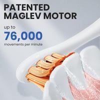 Darčeková súprava elektrickej zubnej kefky Oclean Flow – 180-dňová výdrž batérie, 6 náhradných hlavíc, cestovné puzdro, 5 režimov, vodoodolnosť IPX7, biela 3