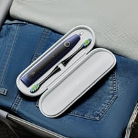 Set cadou periuță de dinți sonică Oclean X Lite albastră, 3 capete de rezervă, rezistentă la apă IPX7, 5 programe de curățare, temporizator, etui de călătorie 7