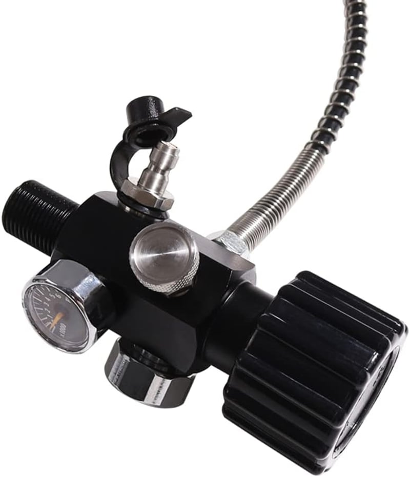 Ocnvlia M18X1.5 PCP tartály töltőadapter 6000 PSI dupla manométerrel