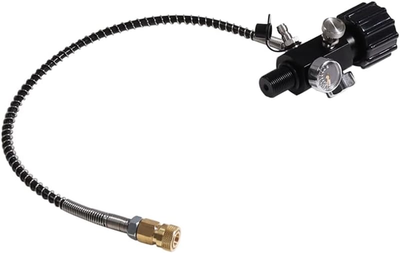 Ocnvlia M18X1.5 PCP tartály töltőadapter 6000 PSI dupla manométerrel