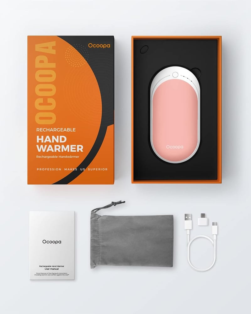 OCOOPA 5200mAh Újratölthető Kézmelegítő Powerbank Hordozható Zsebmelegítő