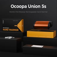 OCOOPA Kézmelegítő 10000 mAh - Újratölthető Elektromos Zsebmelegítő és Powerbank, Alumínium Ház, Narancs Színben, Kültéri Sportokhoz, Túrázá 8