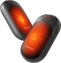 OCOOPA Tölthető Kézmelegítő Szett, 2db Mágneses Hordozható Fűtőtest, 5000mAh, Zsebméretű, Ultrakönnyű, 3 Hőfokozat 53°C-ig, Téli Sportokhoz 1